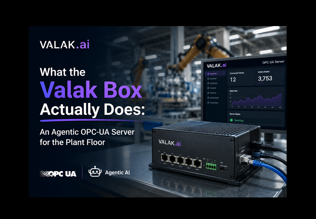 What the Valak Box Actually Does: An Agentic OPC-UA Server for the Plant Floor